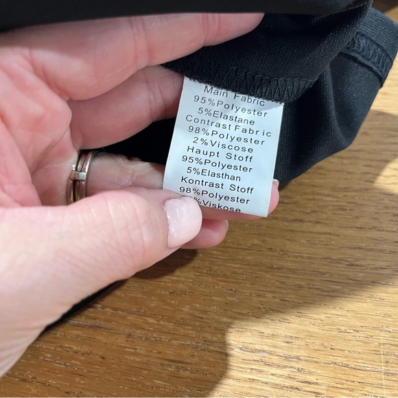 Grace Karin Black Scalloped Neck/Waistline Midi Pencil Dress-2XL-NWT - Picture 8 of 10